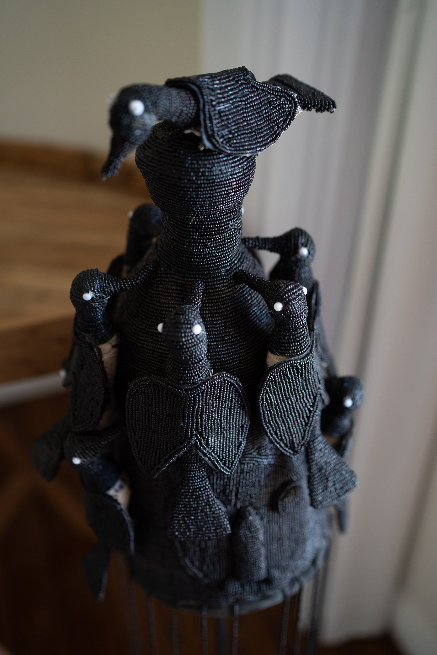 Yoruba Beaded Crown ~ Monochrome – Craft Enterprises